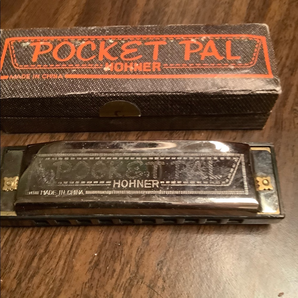 Vintage Hohner Pocket Pal harmonica 1970s